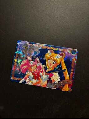 Vintage Bandai Sailor Moon Pegasus Jumbo Carddass Prism Card